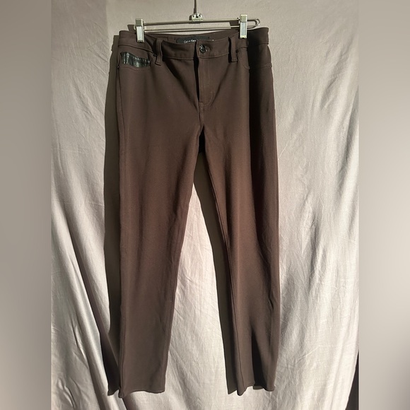 Calvin Klein Pants - Calvin Klein Jeans Brown Stretch Skinny Pants Size 10